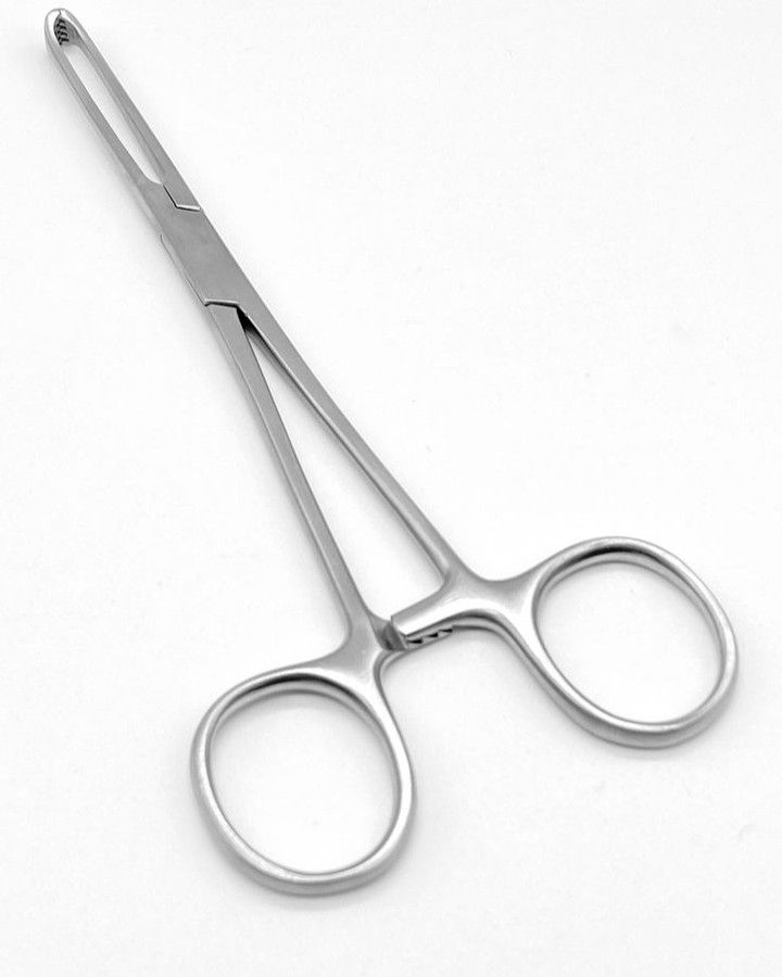 Allis tissue forceps 6 inch 5x6 teeth stainless steel ratchet handle