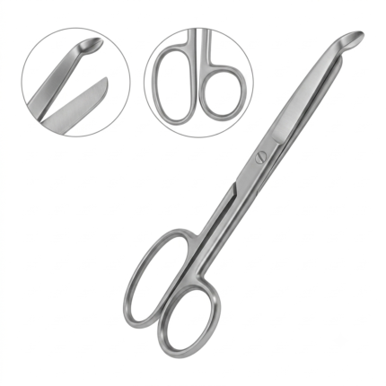 Lister Bandage Scissors 5.5 Inch Stainless Steel With Blunt Safety Tip
