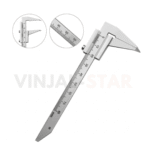 Surgical depth gauge with graduated scale for bone fixation