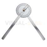 Stainless steel surgical goniometer 0-180 degree scale - VS Surgico Orthopedic goniometer for joint range of motion measurement