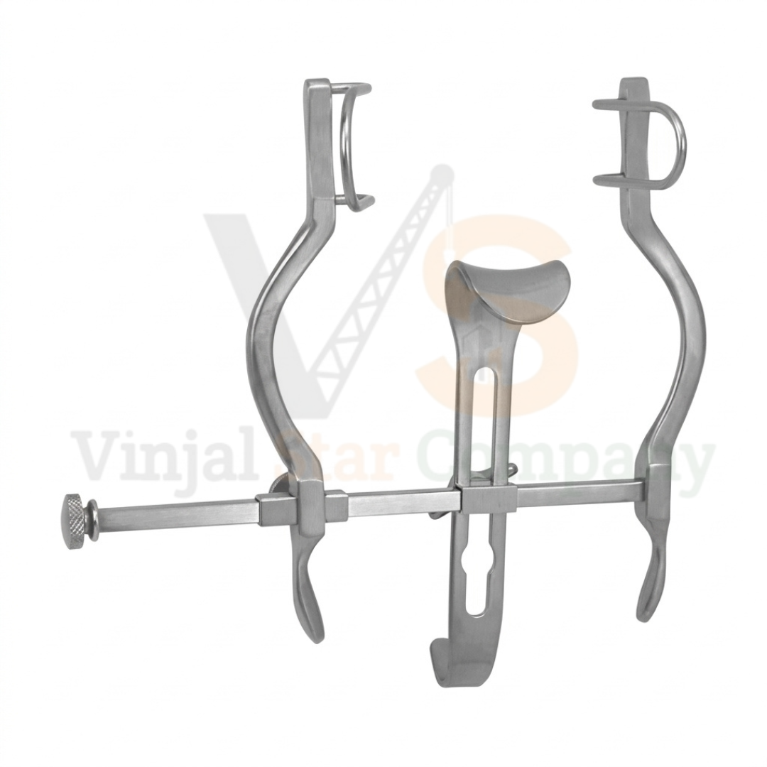 Pediatric Balfour Retractor 4 inch spread self-retaining fenestrated blade - VS Surgico Pediatric Balfour Retractor 4 inch spread self-retaining fenestrated blade - VS Surgico
