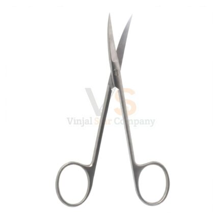 4 5/8″ Plastic Scissors – Curved Pointed Blades | VS Surgico