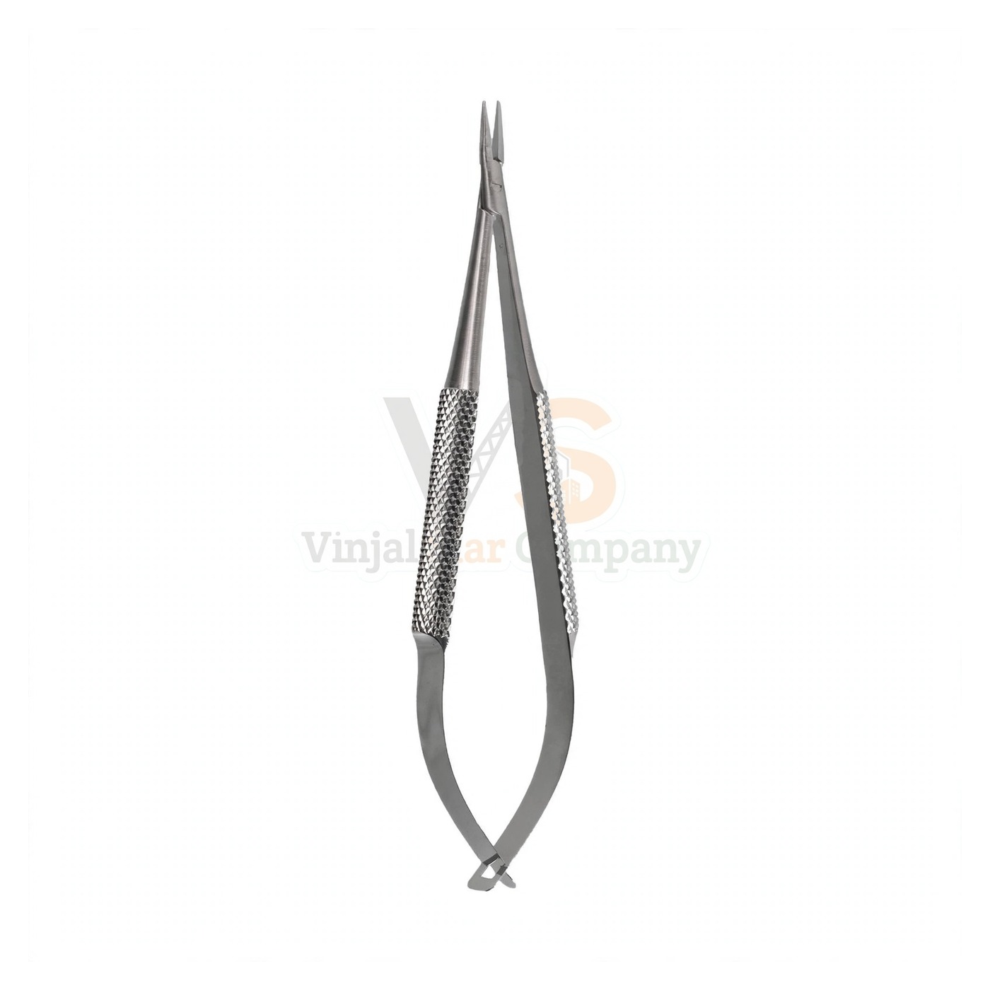 80-5405-1-1.jpg Barraquer Needle Holder – Delicate 125Mm Straight Without Lock | VS Surgico - Image 1