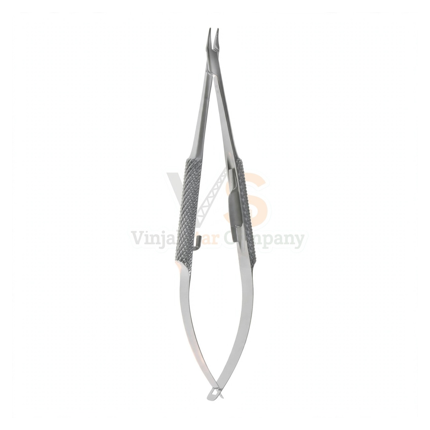 80-5510-1-1.jpg Anis Needle Holder – X-Del Curved With Lock 126Mm | VS Surgico - Image 1