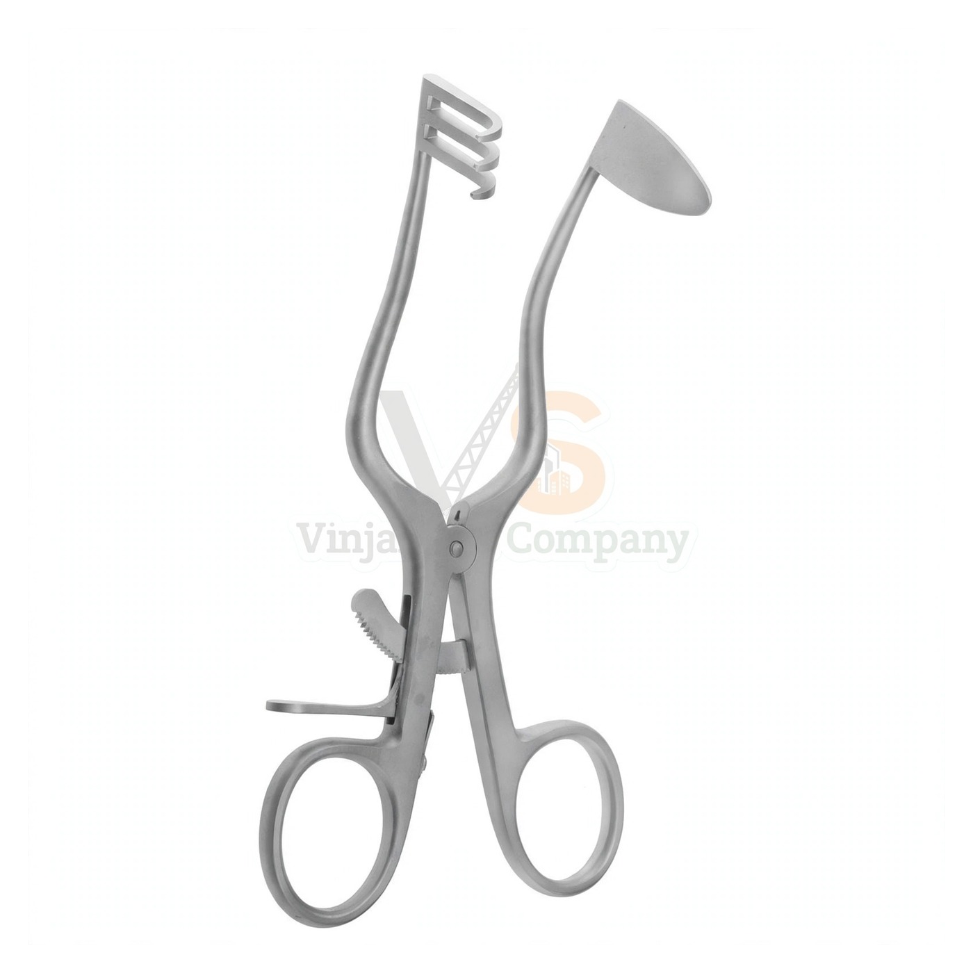 90-4428-1.jpg Perkins Retractor Blade Lef 3 Blunt Prongs Right Self-Ret | VS Surgico - Image 1