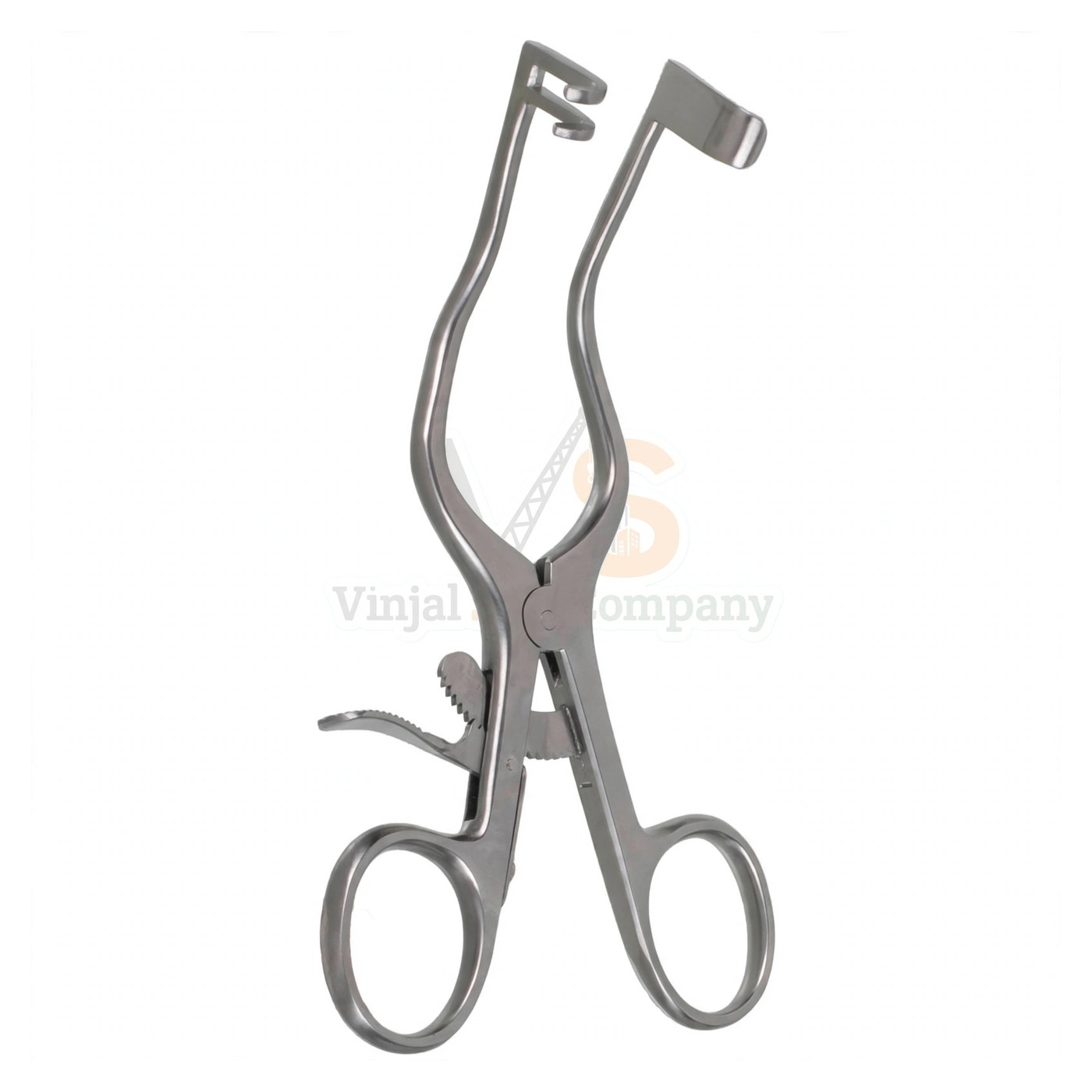 90-4440-1.jpg Bellucci Wullstein Retractor Solid Blade Left | VS Surgico - Image 1