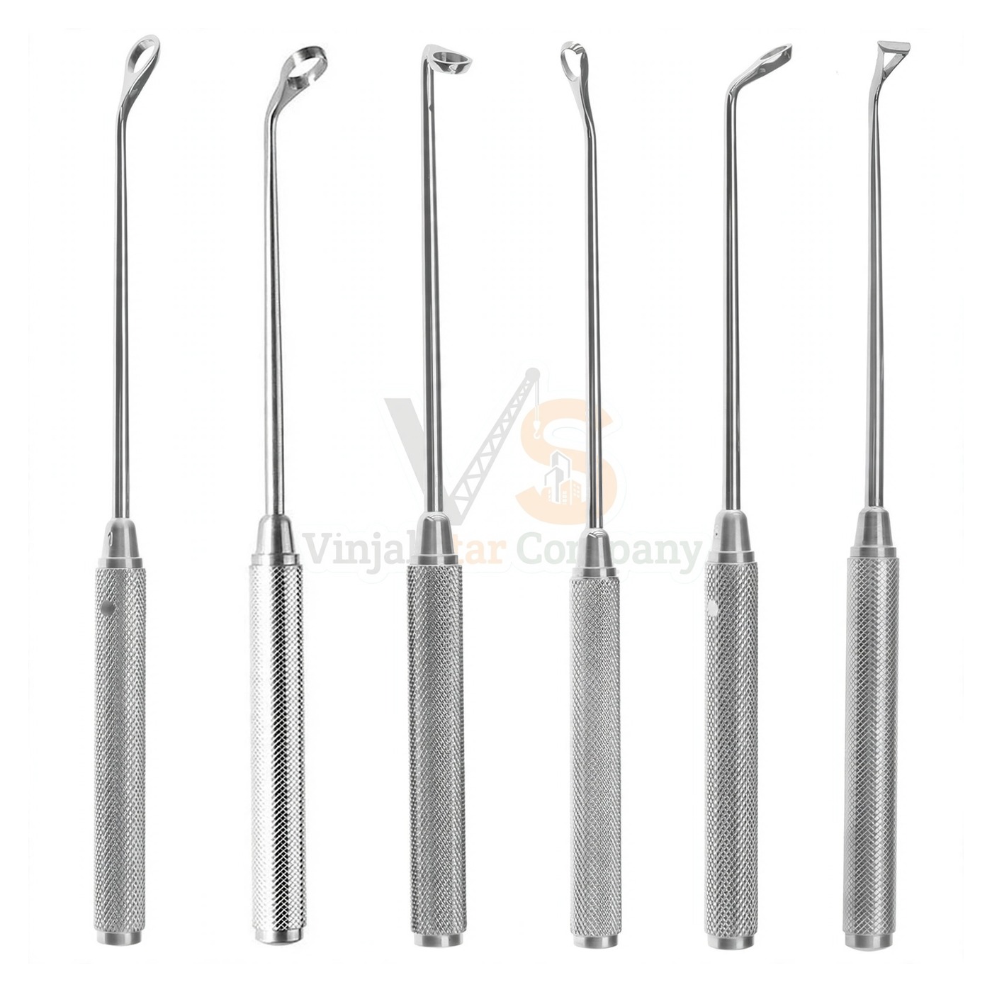93-0014-1.jpg Coakley Curette Set Of 6 | VS Surgico - Image 1