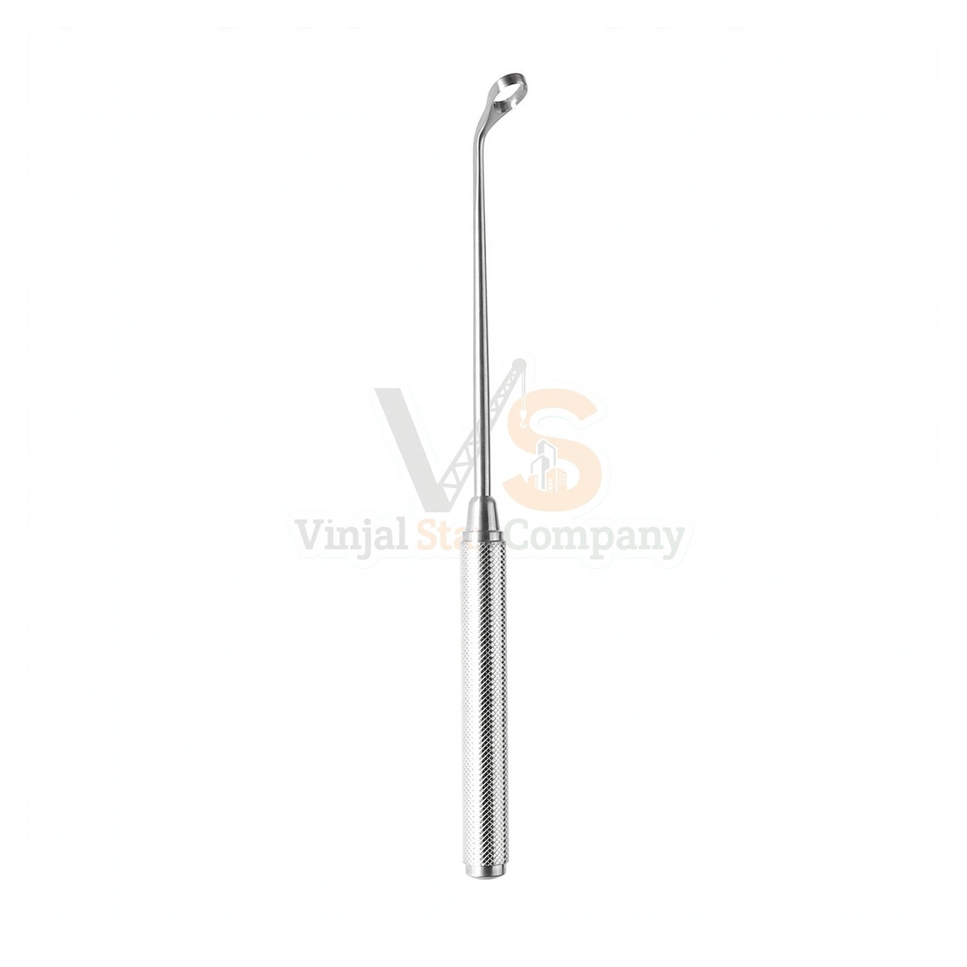 93-0016-1.jpg 7″ Coakley Antrum Curette Strong Curve Large #2 | VS Surgico - Image 1