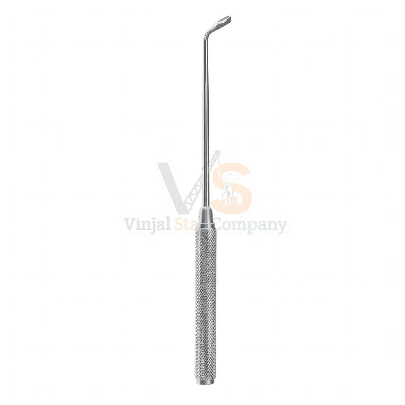 93-0019-1.jpg 7″ Coakley Antrum Curette Strong Curve Small #5 | VS Surgico - Image 1