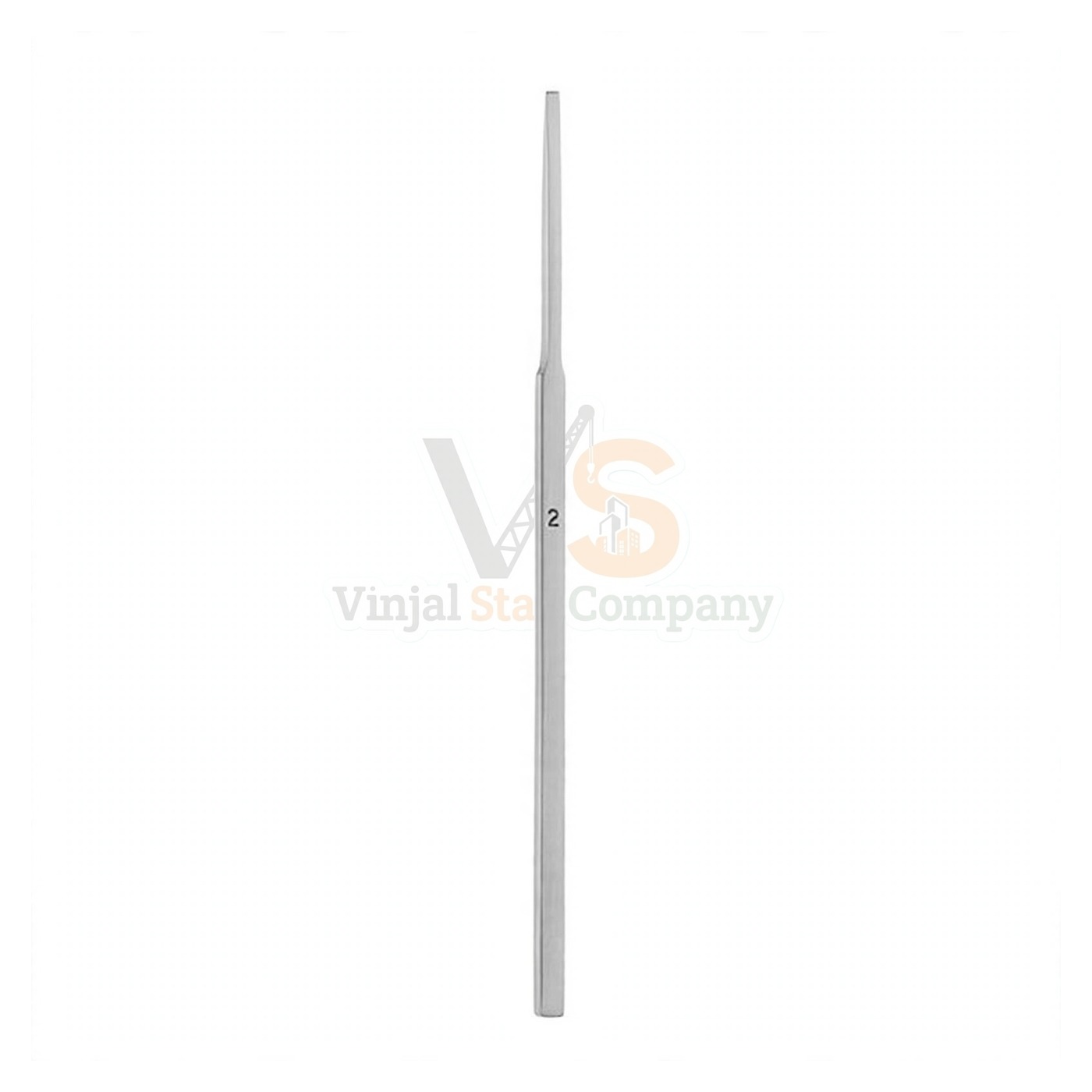 93-0032L-1.jpg 6 3/4″ Swiss Osteotome Straight 6Mm Edge | VS Surgico - Image 1