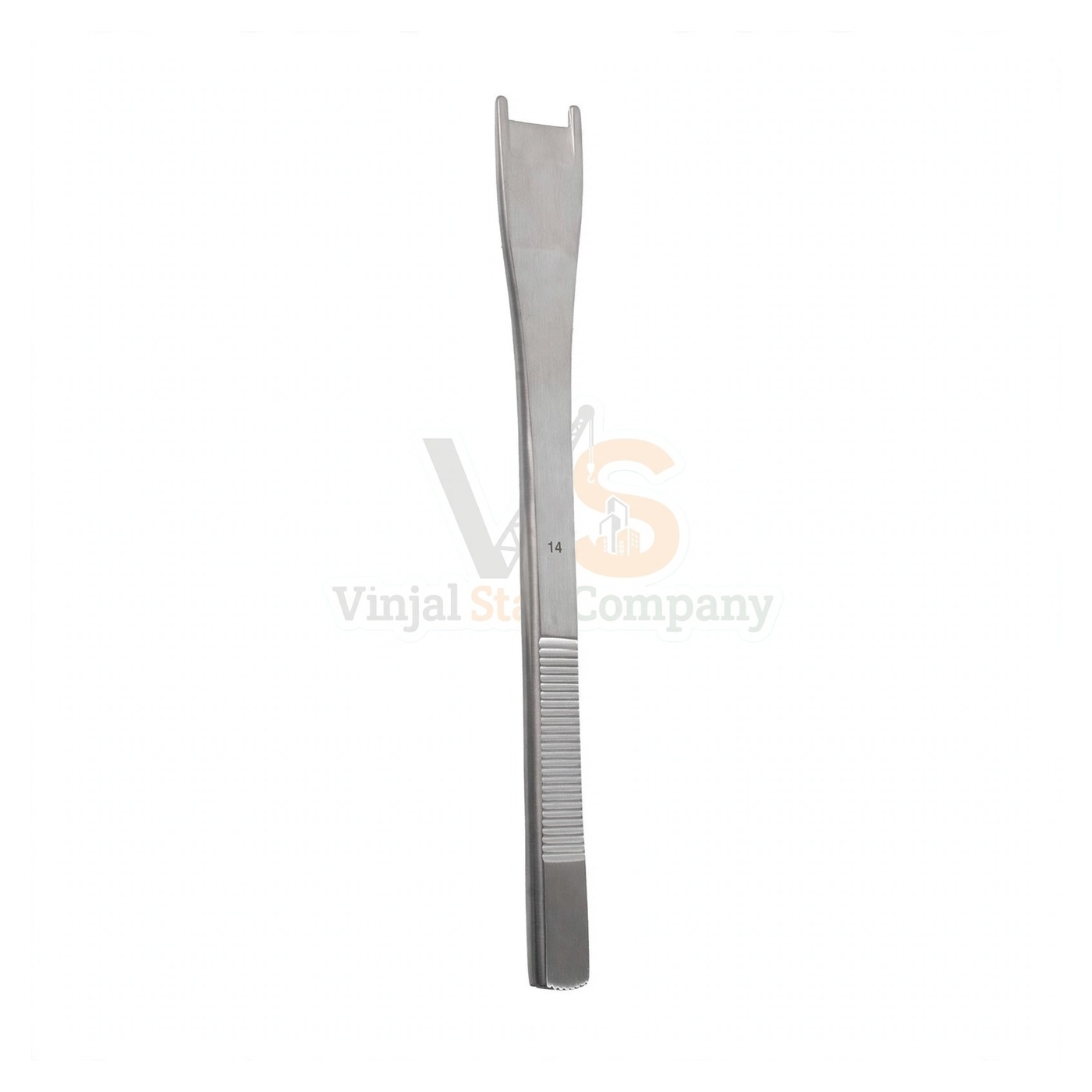 93-0174-1-1.jpg 6 1/8″ Cinelli Osteotome Double Guard 14Mm Wide | VS Surgico - Image 1