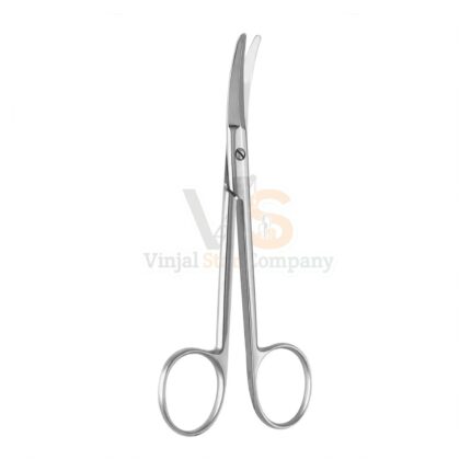 5″ Foman Nasal Scissors Saber Back Blades Curved | VS Surgico