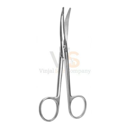 5 1/2″ Foman Dissector Scissors Curved Saber Back Blade | VS Surgico