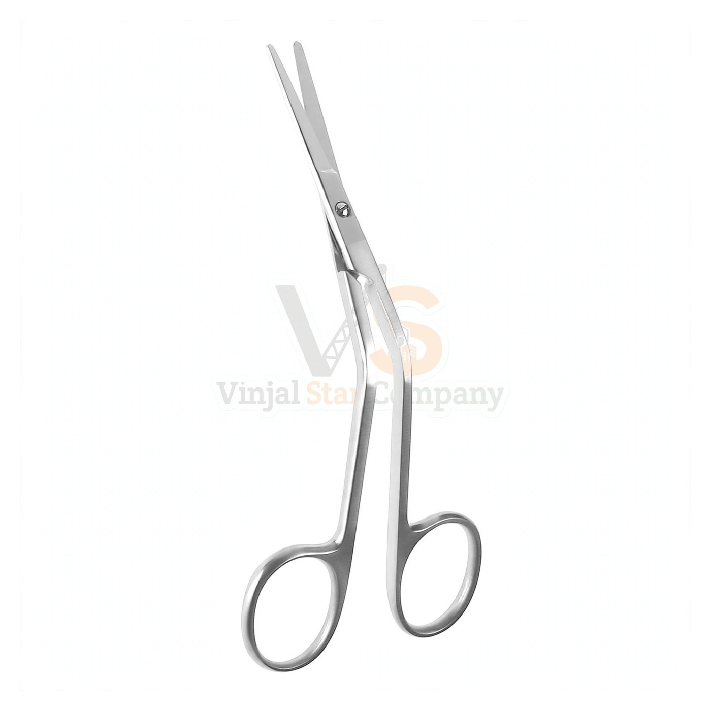 93-1530-1.jpg Foman Dorsal Scissors Straight Blade Angled Handle | VS Surgico - Image 1