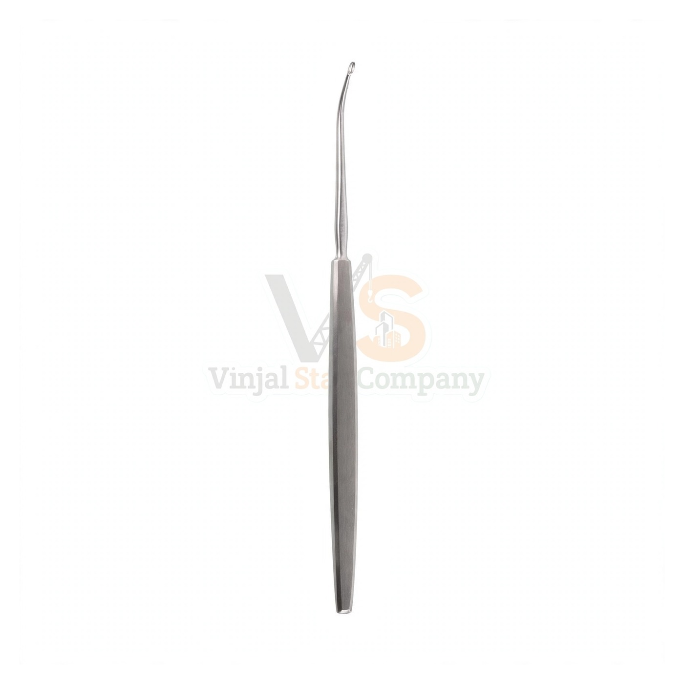 93-5545-1-1.jpg Sinus Curette, 2X5Mm Cup, Curved 45°, 7 1/2″ | VS Surgico - Image 1