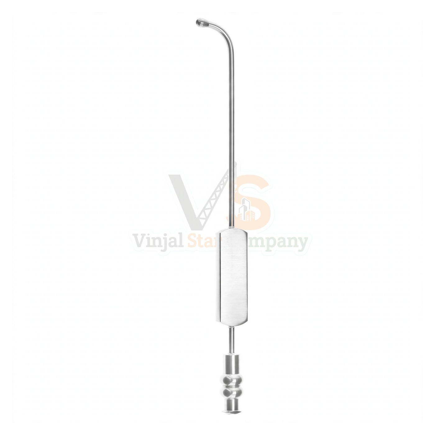 93-5567-1.jpg Sinus Suction Curved Short 2.5Mm | VS Surgico - Image 1