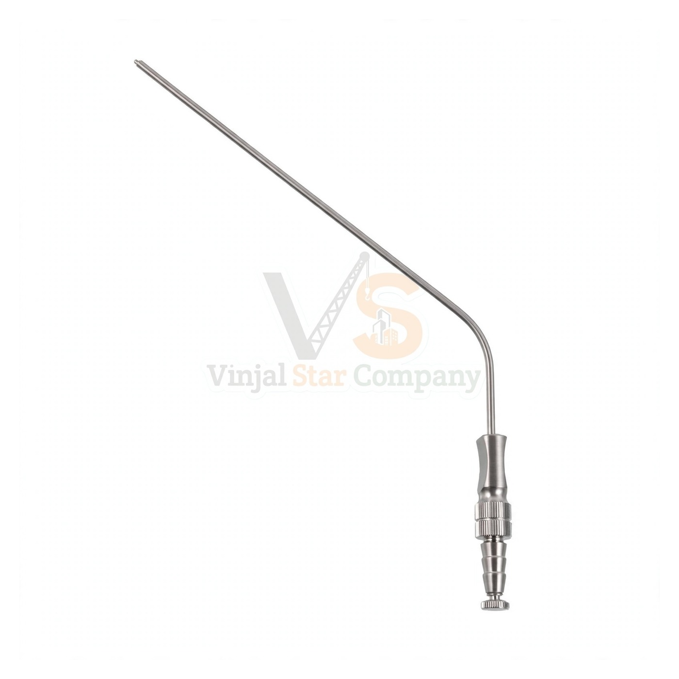93-8053-1.jpg Ferguson-Frazier Suction Tube 8″ Angled 9Fr. | VS Surgico - Image 1