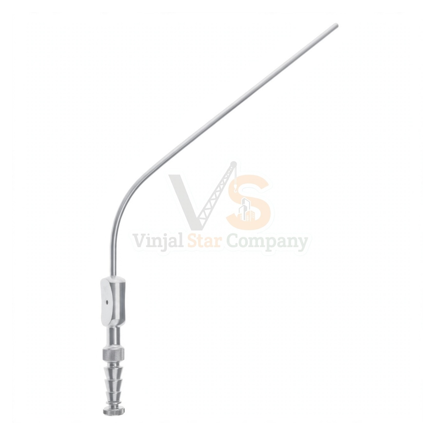 93-8054-1.jpg Ferguson-Frazier Suction Tube 8″ Angled 10Fr. | VS Surgico - Image 1