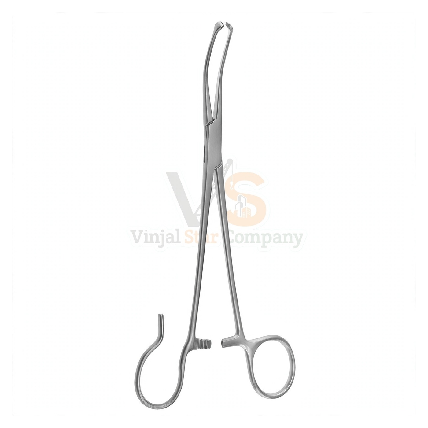 95-2016-1.jpg 7 1/2″ Colver Tonsil Seizing Forceps Curved | VS Surgico - Image 1