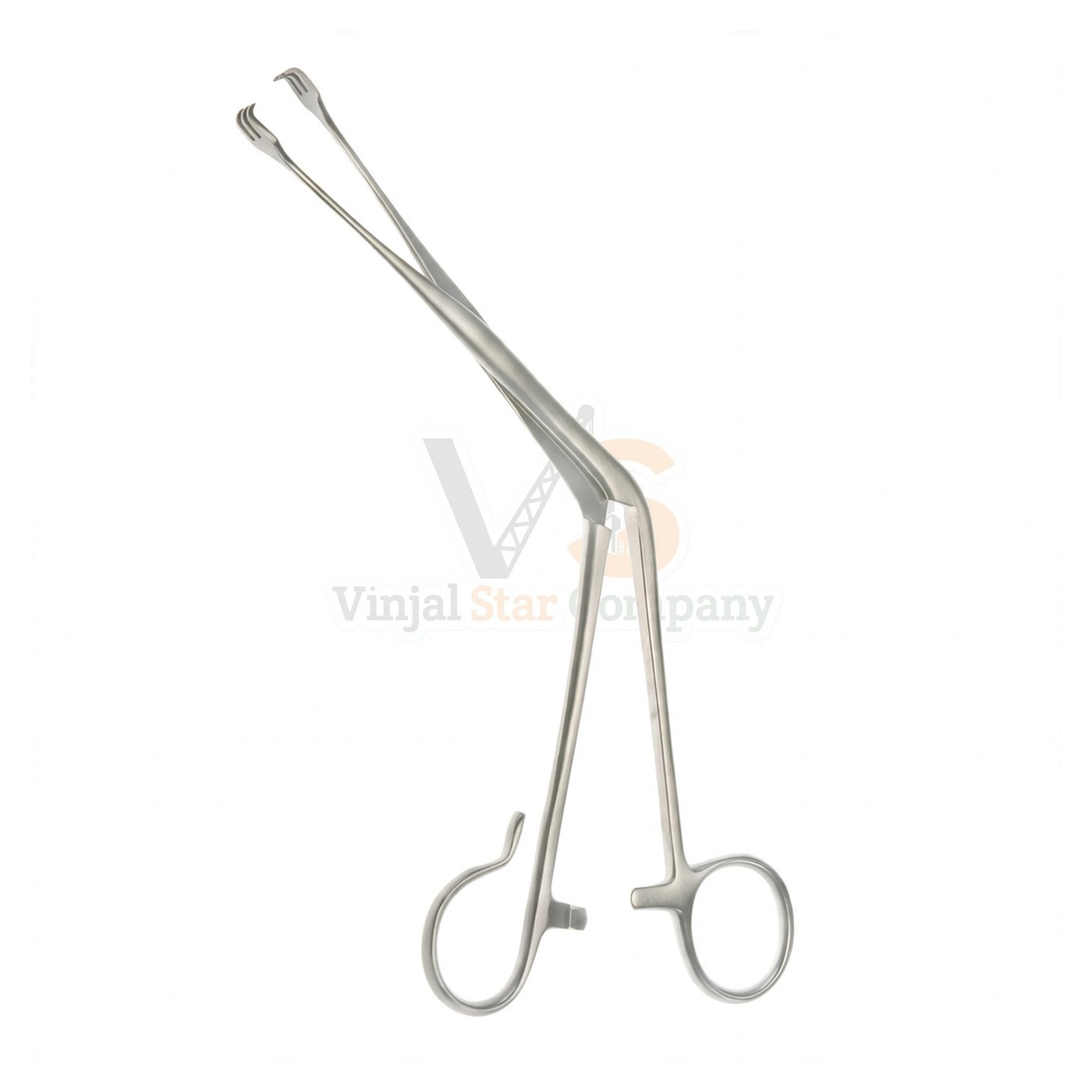 95-2025-1.jpg 7 7/8″ Tivnen Tonsil Forceps Angled 3×3 Teeth | VS Surgico - Image 1