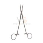 7 1/4″ Schnidt Tonsil Forceps Closed Ring Half Curve | VS Surgico