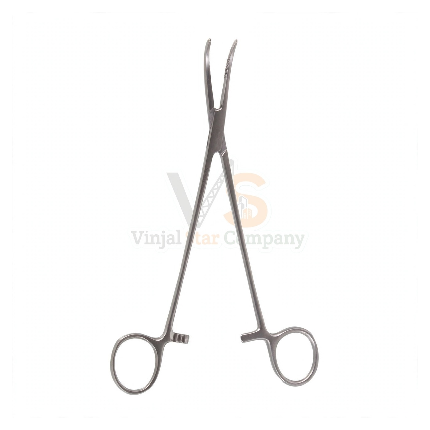 95-2055-1.jpg 7 1/4″ Schnidt Tonsil Forceps Closed Ring Strong Curve | VS Surgico - Image 1