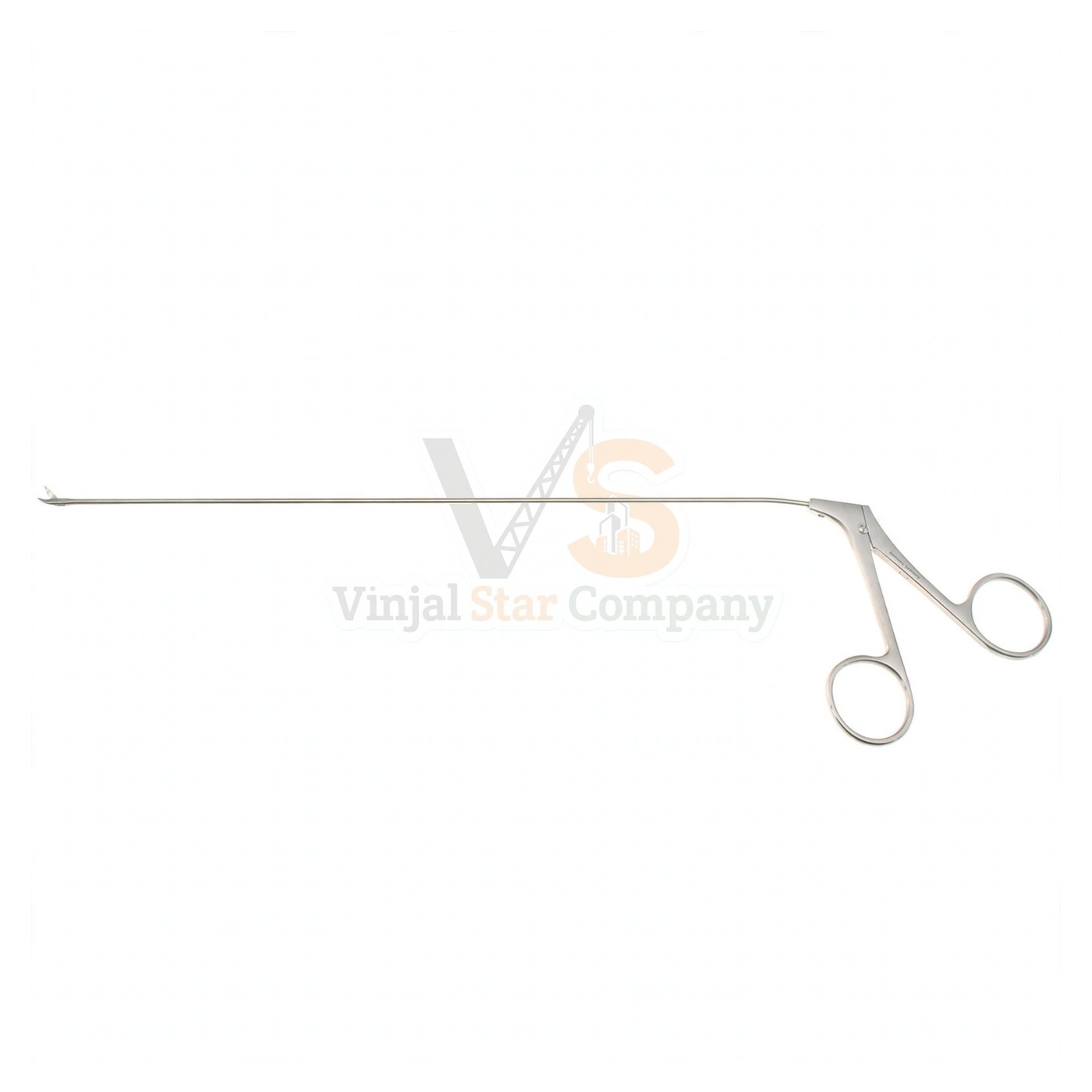 95-9256-1.jpg Jako Micro Laryngeal Scissors Curved Right | VS Surgico - Image 1