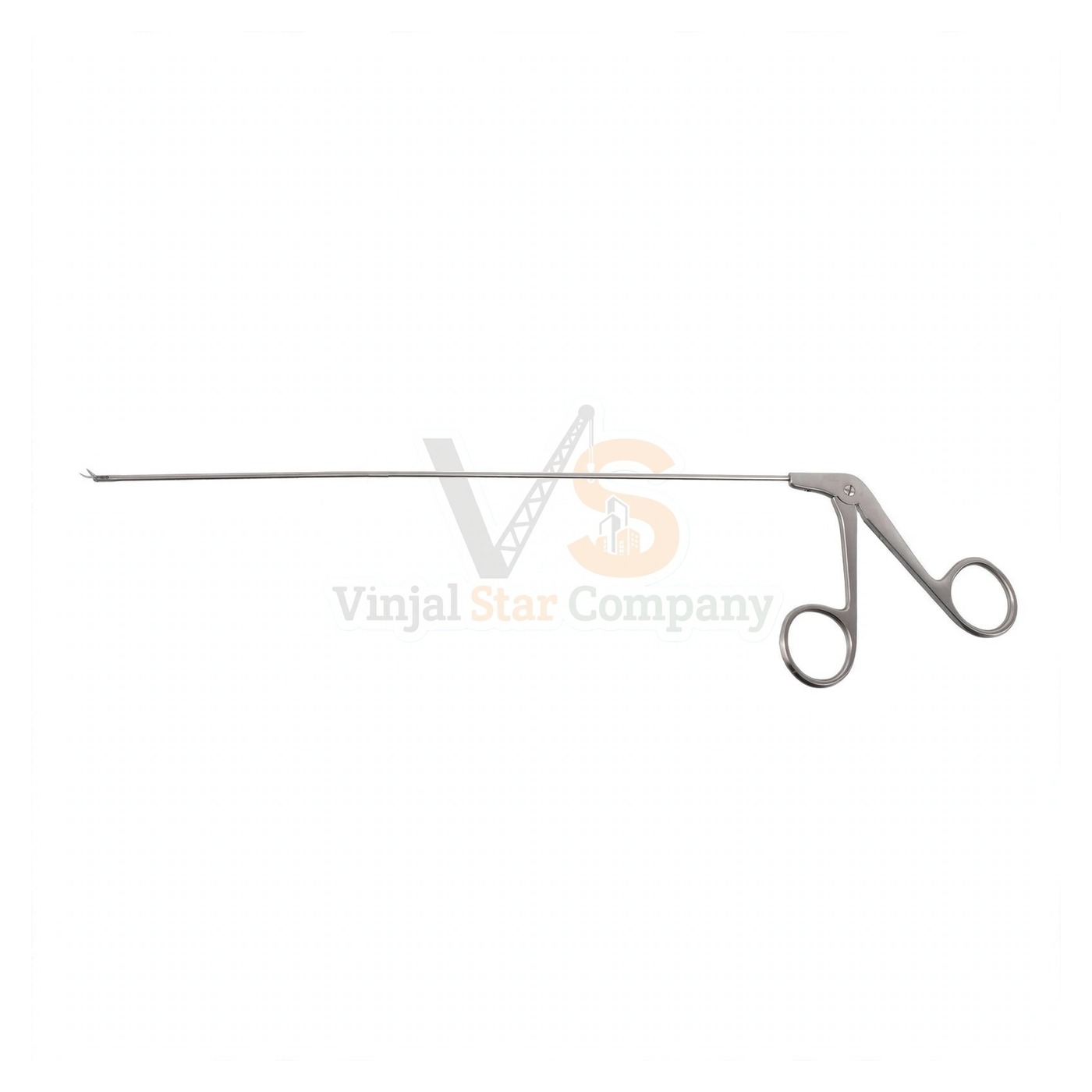 95-9512-1.jpg Feder-Ossoff Microlaryn Scissors Sharp Curved Left Horizontal | VS Surgico - Image 1