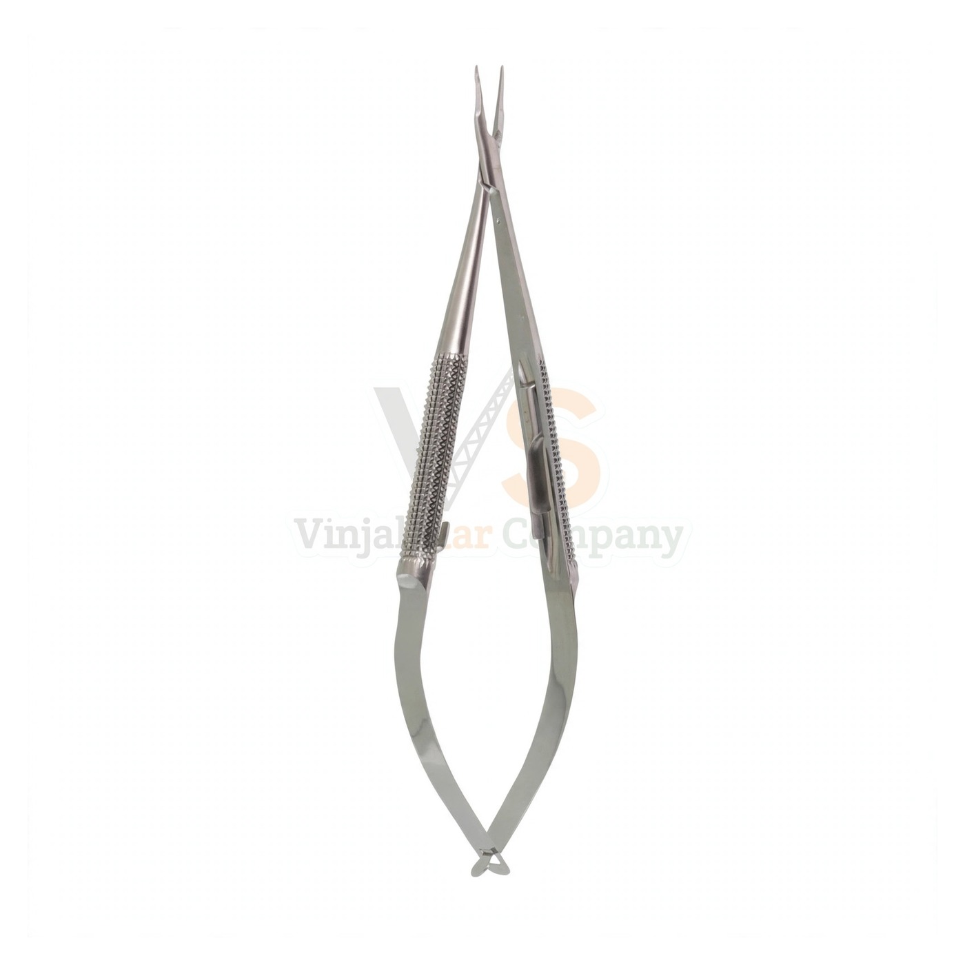 98-6203-1.jpg 5″ Needle Holders – 8Mm Handle .4Mm Tips Straight Without Lock | VS Surgico - Image 1
