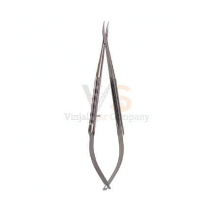 6″ Micro Needle Holders – 8Mm Handle .4Mm Tips Curved Without Lock | VS Surgico