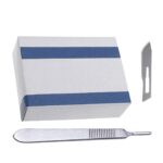 Pack of 100 Surgical Blades #10 with Scalpel Handle #3 | VS Surgico