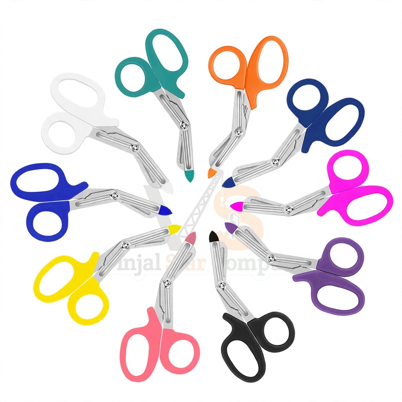Vinjal Star - 1015 - Vinjal Star Company product photo 10 Pcs EMT Shears 5 5 With Plastic Probe | Trauma Cutting | VS Surgico - Image 1