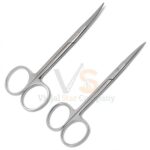 16 Iris Micro Surgical Veterinary Scissors 4 5 Straightcurved | Delicate Dissecting | VS Surgico