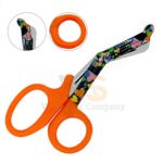 20 EMT Utility Scissors 7 25 Paper Coated Blades Orange | Trauma Cutting | VS Surgico