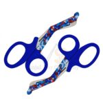 2 EMT Utility Scissors 7 25 Paper Coated Blades Blue | Trauma Cutting | VS Surgico