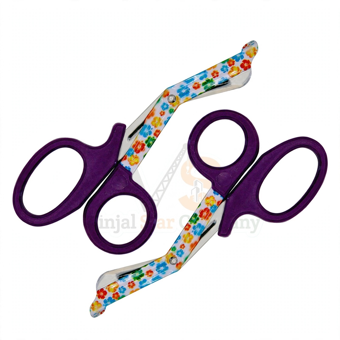Vinjal Star - 1048 - Vinjal Star Company product photo 2 EMT Utility Scissors 7 25 Paper Coated Blades Purple | Trauma Cutting | VS Surgico - Image 1
