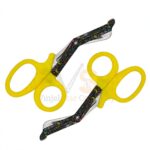 2 EMT Utility Scissors 7 25 Paper Coated Blades Yellow | Trauma Cutting | VS Surgico