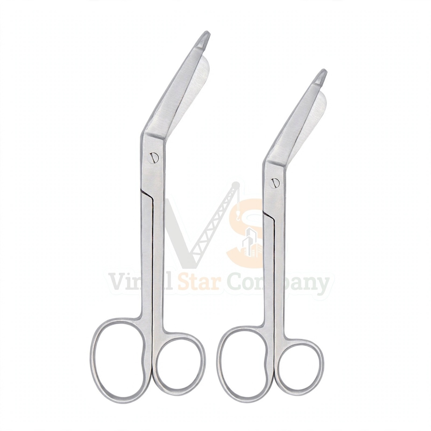 Vinjal Star - 1054 - Vinjal Star Company product photo 2 Lister Bandage Scissors 7 25 8 With One Large Ring | Bandage Cutting | VS Surgico - Image 1