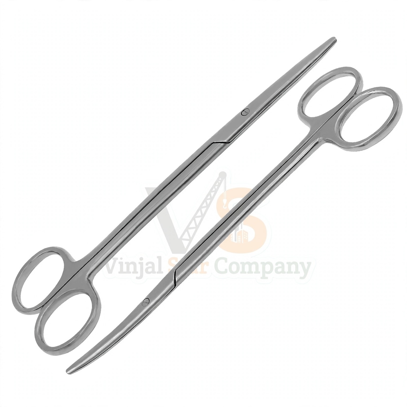 Vinjal Star - 1058 - Vinjal Star Company product photo 2 Metzenbaum Surgical Veterinary Scissors Straight Curved Tip 6 | Surgical Dissecting | VS Surgico - Image 1