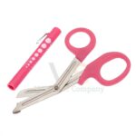 2 Pcs Pink EMT First Responder 7 5 Scissor Penlight Set | Trauma Cutting | VS Surgico