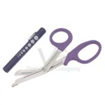 2 Pcs Purple EMT First Responder 7 5 Scissor Penlight Set | Trauma Cutting | VS Surgico