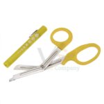 2 Pcs Yellow EMT First Responder 7 5 Scissor Penlight Set | Trauma Cutting | VS Surgico