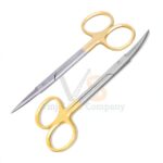 2 TC Iris Scissors Set 4 5 Straight Curved | Delicate Dissecting | VS Surgico