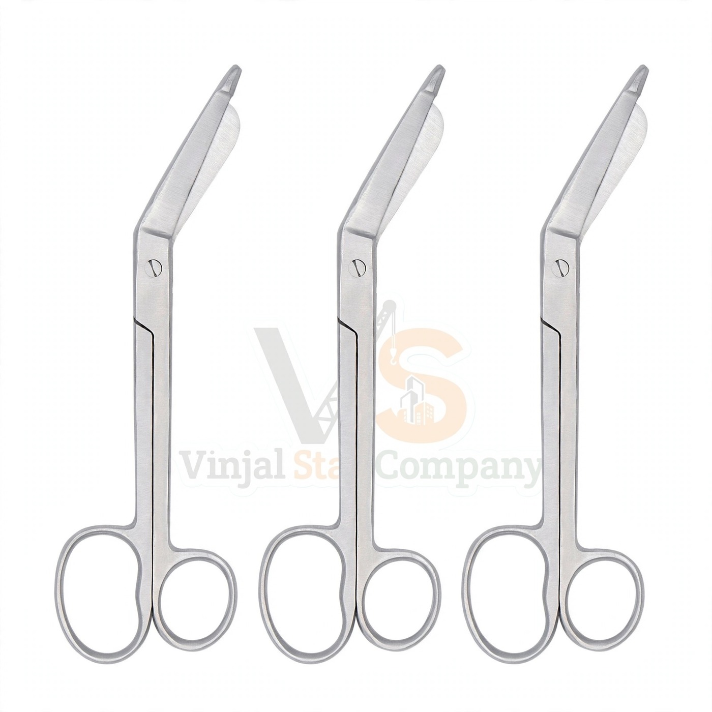 Vinjal Star - 1081 - Vinjal Star Company product photo 3 Lister Bandage Scissors 8 With One Large Ring | Bandage Cutting | VS Surgico - Image 1