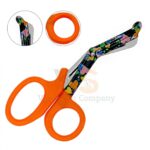 50 EMT Utility Scissors 7 25 Paper Coated Blades Orange | Trauma Cutting | VS Surgico