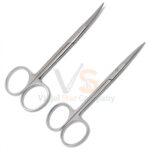 50 Iris Surgical Veterinary Scissors Straight Curved 4 5 | Delicate Dissecting | VS Surgico