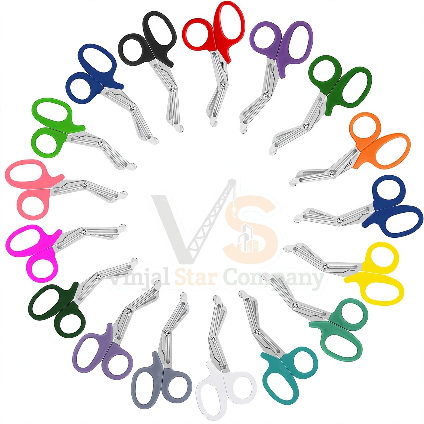 Vinjal Star - 1113 - Vinjal Star Company product photo 50 Pairs EMT Heavy Duty Bandage Shears 7 25 | Trauma Cutting | VS Surgico - Image 1
