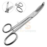 5 Bruns Plaster Shears Set 9 1 2 Serrated Blade | Bandage Cutting | VS Surgico