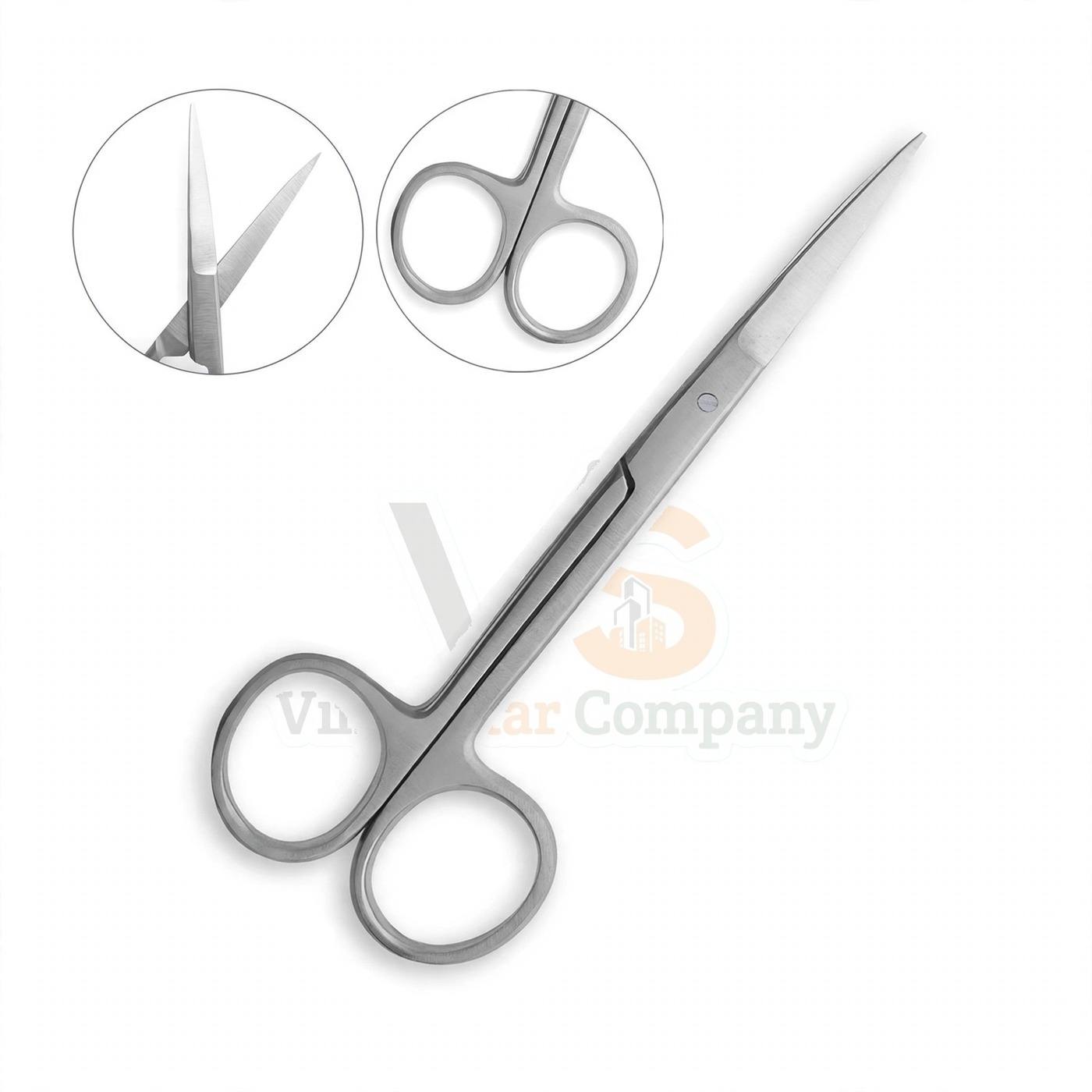 Vinjal Star - 1180 - Vinjal Star Company product photo Iris Scissors 3 5 Straight (1991) | Delicate Dissecting | VS Surgico - Image 1