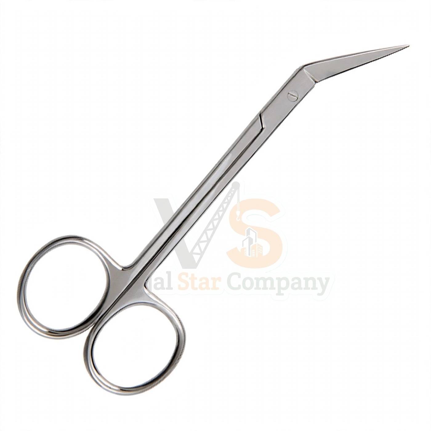 Vinjal Star - 1183 - Vinjal Star Company product photo Iris Scissors 4 5 Angled | Delicate Dissecting | VS Surgico - Image 1